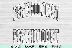 Psychologist Svg Dxf Cut Files, Psychologist Png, Psychology Product Image 1