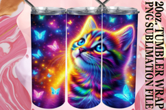 Joyful Spirits 20oz tumbler wrap, Cat Product Image 1