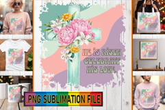 Cheerful TSHIRT Art Ideas PNG, Cross Product Image 1