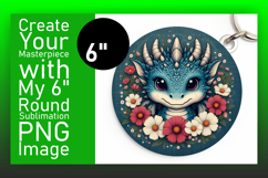 Stylish Circle Design for Coasters , Dragon Product Image 1
