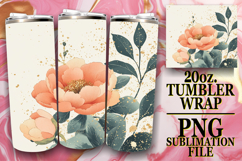 Sublimation Wonders 20oz tumbler wrap, Rainbow Product Image 1