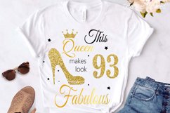 93rd birthday svg, Queen Birthday 93rd Svg, 93rd Birthday sv Product Image 3