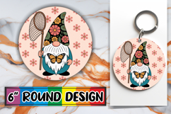 Blissful Circle Ornaments PNG, Spring Gnomes Product Image 1