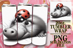 Joyful Moments 20oz tumbler wrap, Cute Animals Product Image 1