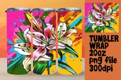 Lively Floral Pattern Sublimation Wraps Product Image 1