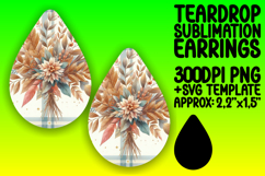 Bright Teardrop Design for Crafting , Autumn Flower Product Image 1