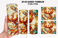 Skinny Tumbler 20oz Wrap Design, Summer Tumble PNG Design Product Image 1