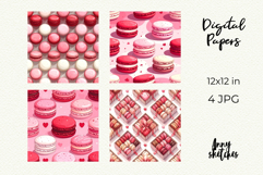 Macaron Patisserie Digital Paper Kit Rococo Patterns Product Image 2