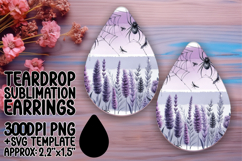Vibrant Teardrop Design for Earrings , Halloween Product Image 1