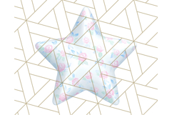 Cute Puffy Star Clipart PNG, 3D Glossy Pastel Stars Clip Art Product Image 2