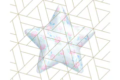 Cute Puffy Star Clipart PNG, 3D Glossy Pastel Stars Clip Art Product Image 2