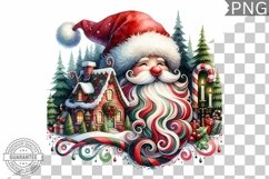 Christmas Santa Sublimation - Clipart PNG Design Product Image 1