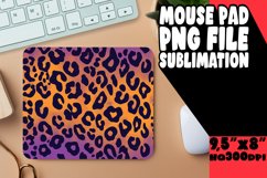 Leopard Glitter Mouse Pad Design PNG Product Image 1