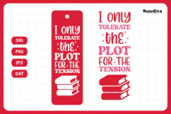 Spicy Bookmark Saying SVG | Book Lovers - For The Tension Product Image 3