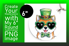 Cute Round Design for Keychains , St Patrick Product Image 1