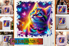 Joyful TSHIRT Magic PNG, Cat Product Image 1