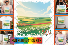 Elegant TOTE BAG Designs PNG, Spring Product Image 1