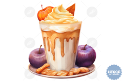 Halloween Coffee PNG | Pumpkin Spice Latte PNG | Fall PNG Product Image 1