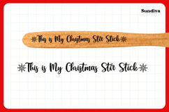 Christmas Wooden Spoon Handle Quote SVG - Christmas Stir Product Image 3