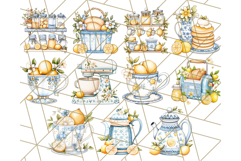 Mediterranean Cottagecore Kitchen PNG Clipart with Lemons Product Image 4