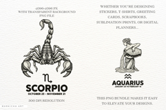 Vintage Zodiac Signs Clipart Product Image 2