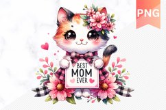 Best Mom Ever Sublimation - Mother&#039;s Day Clipart PNG Design Product Image 1