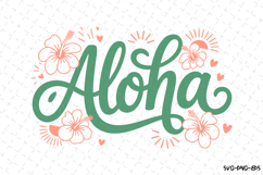 Aloha svg | Flowers Svg | Svg Cut Files Product Image 1