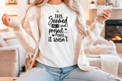 Funny Quilting Quote SVG For Quilters | Like A Small Project Product Image 4