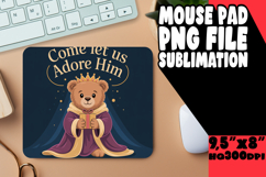 Sweet Mouse Mat Sublimation PNG, Religious Product Image 1