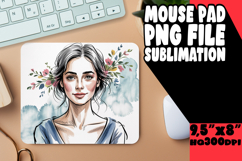 Playful Desk Pad Design Sublimation, Beauty Woman Product Image 1
