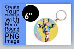 Spring Giraffe Round Design - Perfect Crafting Product Image 1