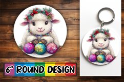 Creative Circle Design for Sublimation , Xmas Product Image 1