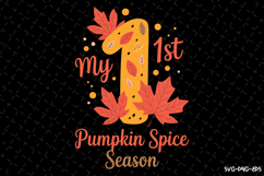 My 1st Pumpkin Space Season Svg | Halloween Svg Product Image 1