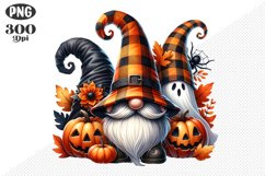Halloween Gnomes Sublimation - Clipart PNG Design Product Image 1
