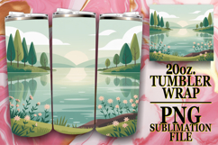 Magical Sublimation 20oz tumbler wrap, Spring Product Image 1
