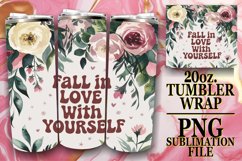 BREATHTAKING VIEWS 20oz TUMBLER WRAP, Flower Quote Product Image 1