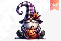 Halloween Gnome And Pumpkin Sublimation - Clipart PNG Bundle Product Image 11