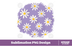 Retro Flowers Background Png Floral Paper Sublimation Bundle Product Image 8