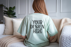 Seafoam Comfort Colors C1717 Shirt Mockup, CC 1717 T-shirt C Product Image 1