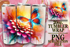GIFT OF SUNSHINE 20oz TUMBLER WRAP, Butterfly Product Image 1