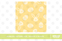 Easter Eggs Bunny Seamless Pattern PNG Sublimation Product Image 2