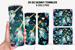 Skinny Tumbler 20oz Wrap Design, Valentine Tumbler PNG Product Image 1