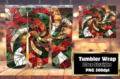 Glitter Floral Tumbler Wrap Design 20oz Product Image 1