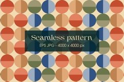 60s Retro circles pattern| , Mid century pattern Product Image 3