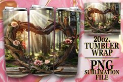 Serene Summer Breeze Tumbler Sublimation - 3D Heart Frame Product Image 1