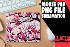 Chic Embroidery Flower Mouse Pad Sublimation Product Image 1