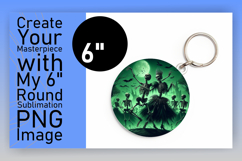 Playful Circle Design Coaster PNG , Horror Halloween Product Image 1