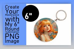 Cute Round Design Coaster Template , Fairy Product Image 1