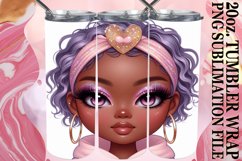 Cozy vibes 20oz tumbler wrap, Love Girl Product Image 1