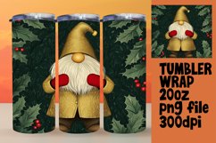 Watercolor Gnome Wrap for 20oz Christmas Tumblers Product Image 1